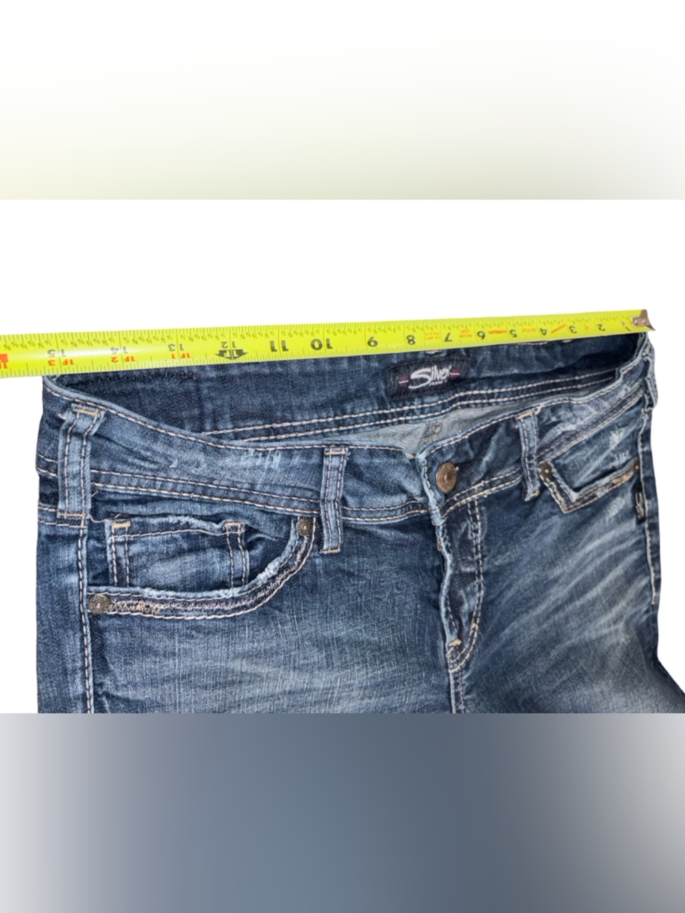 Silver Jeans Co Suki Ankle Slim Jeans W31 L27 Medium Wash Stretch Denim - Picture 9 of 11